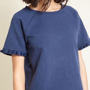 NWOT size 2X navy Modcloth short sleeve sweatshirt